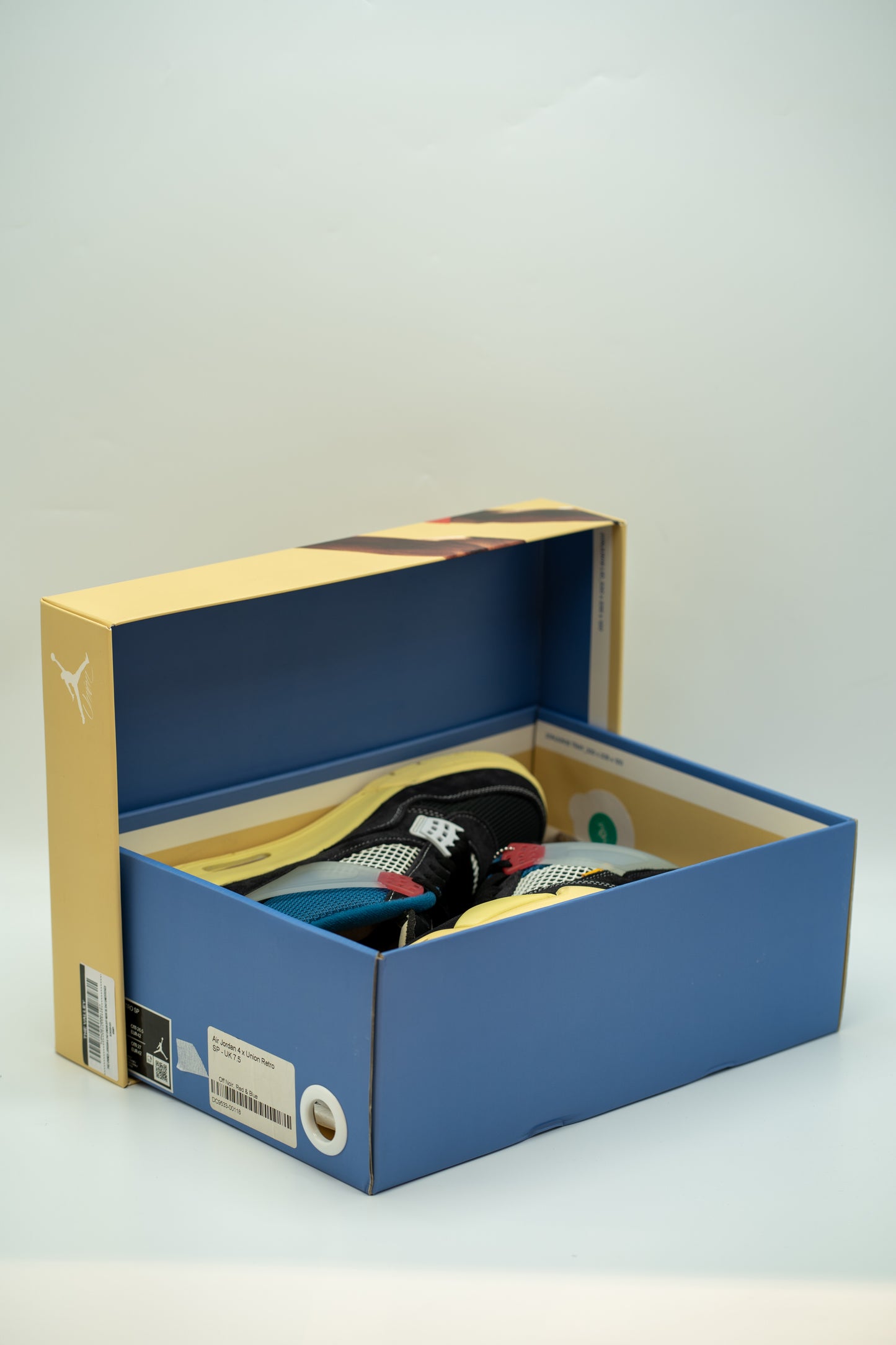 Pre-Owned Jordan 4 (M) Union Off Noir Unstitched