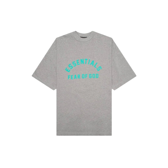 Fear of God Essentials Heavy Jersey Crewneck Tee Dark Heather Oatmeal (FW23)