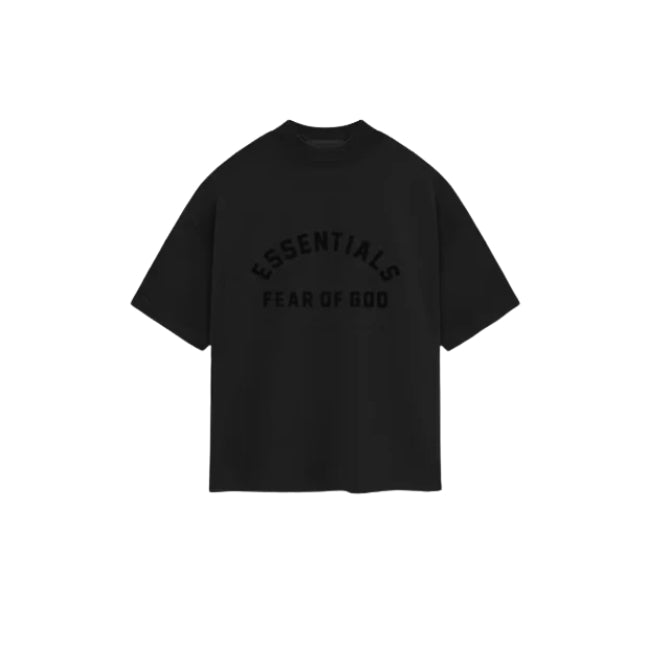 Fear of God Essentials Heavy Jersey Crewneck Tee Jet Black (SS24)