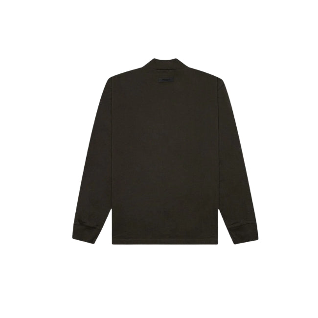 Fear of God Essentials L/S Tee Off-Black (Gray Flocked) (SS23)