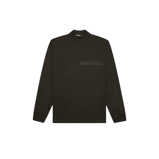 Fear of God Essentials L/S Tee Off-Black (Gray Flocked) (SS23)