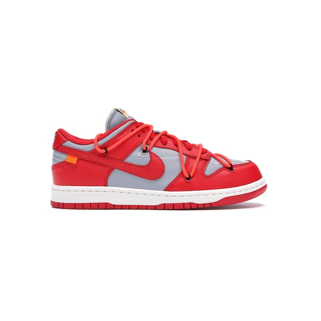 Nike off hauling white dunk university red