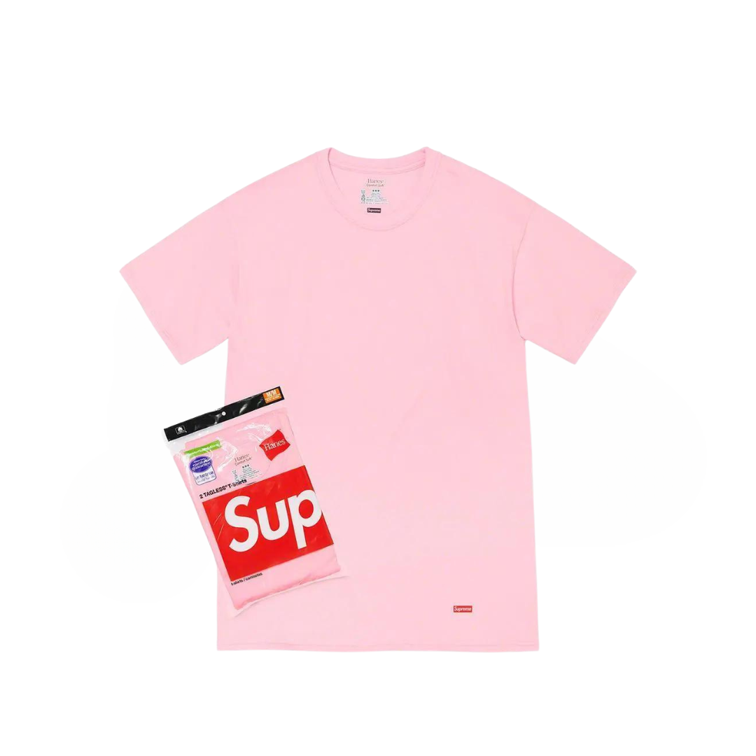 Supreme tee pink online