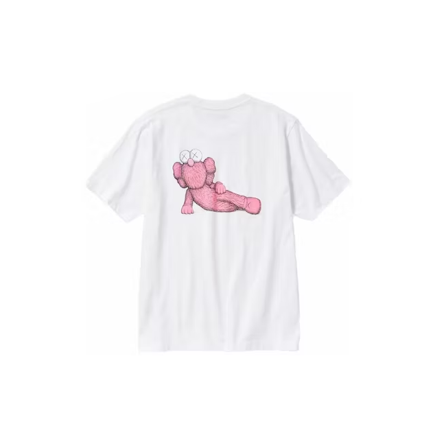 uniqlo x kaws tee graphic white pink | The Valley Store PH