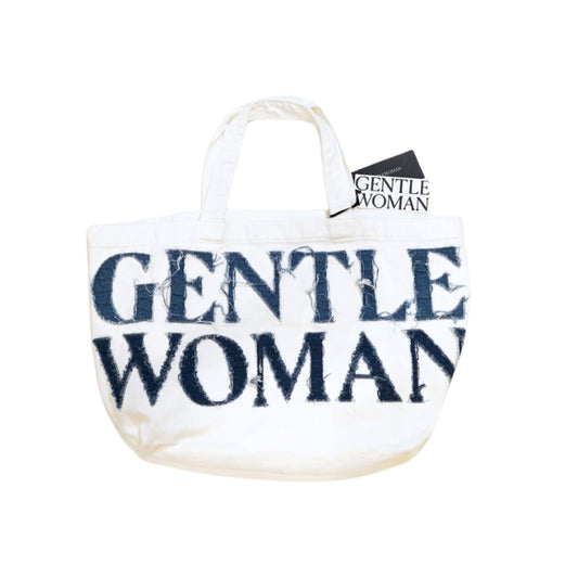 Gentlewoman Tote Bag Canvas White Blue