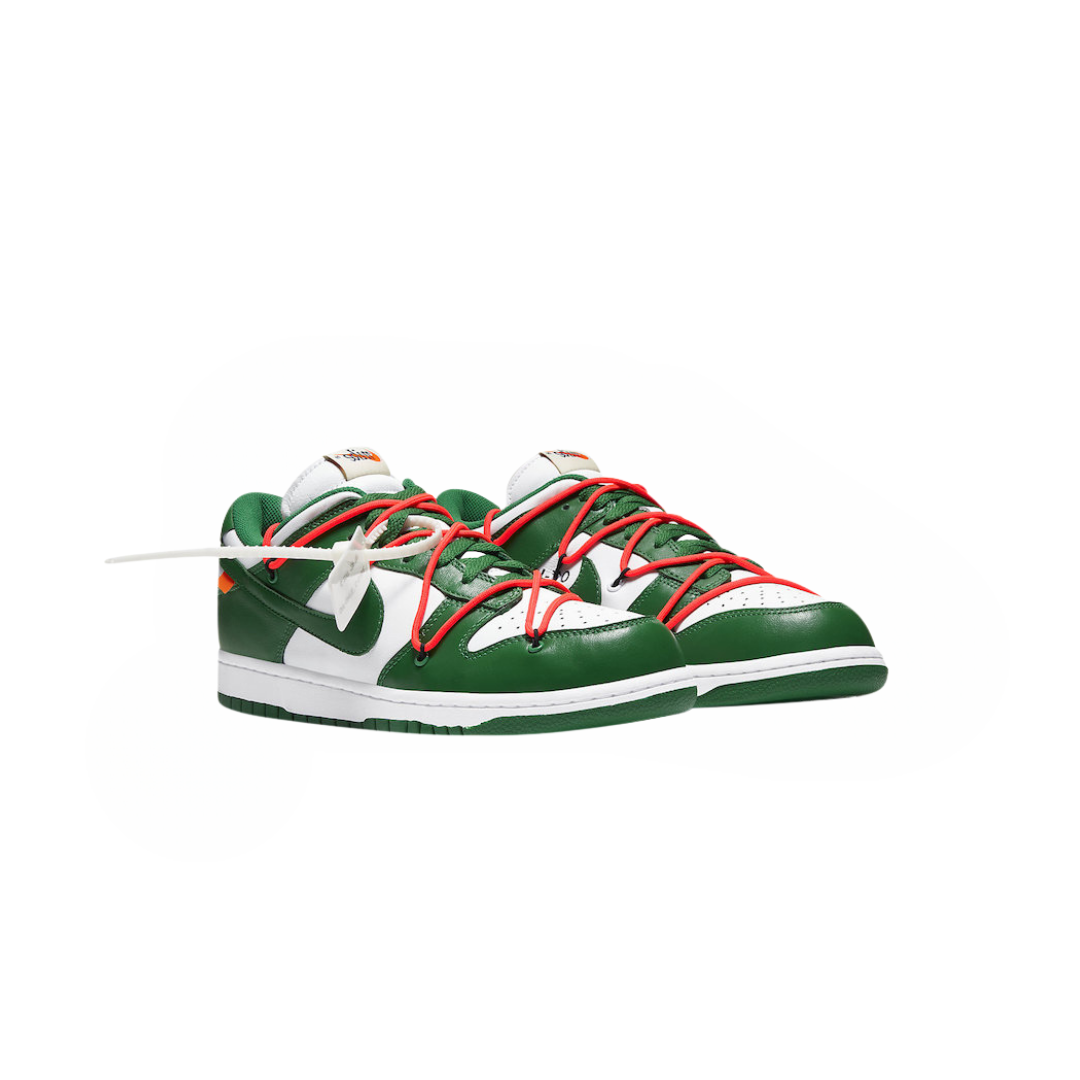 Dunk low off-white pine green hot sale