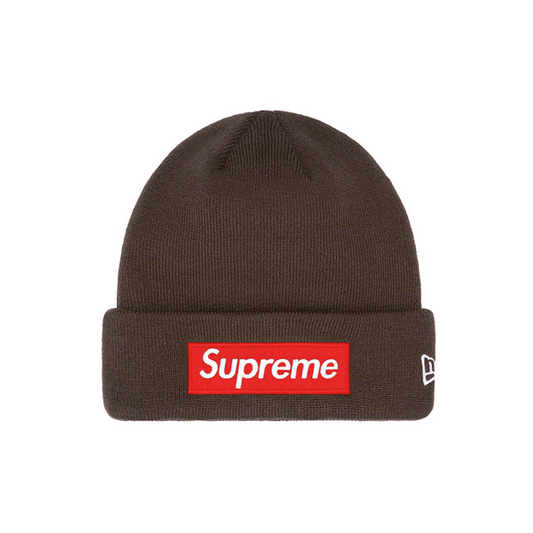 Supreme beanie box logo fw22 brown | The Valley Store PH