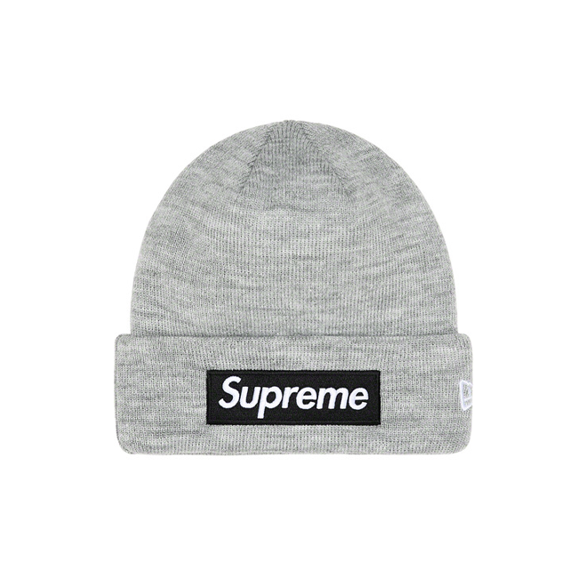 Supreme Beanie Box Logo (FW22) Heather Grey