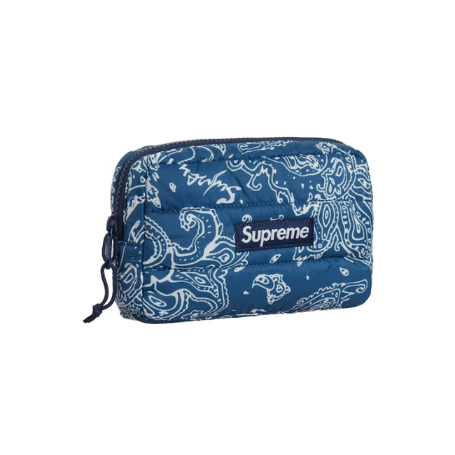 Supreme puffer pouch blue paisley | The Valley Store PH