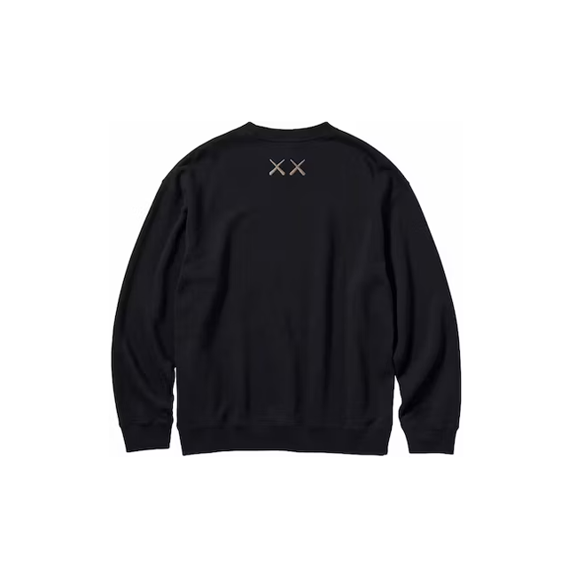 Uniqlo X Kaws Sweatshirt Graphic Black Asia Sizing The Valley Store Ph